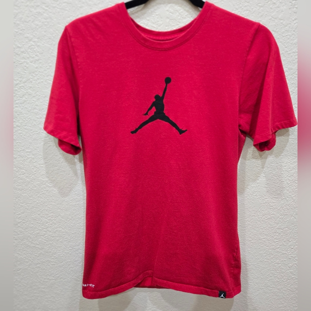 Jordan Kids Jumpman Red and Black Short Sleeve Tee